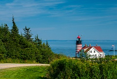 West Quoddy Head Light Overlooks Bay of Fundy